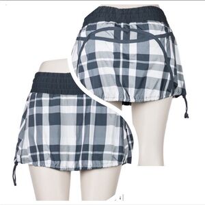 RARE Lululemon Run Trucker Plaid Skirt Skort Sz.8 🖤